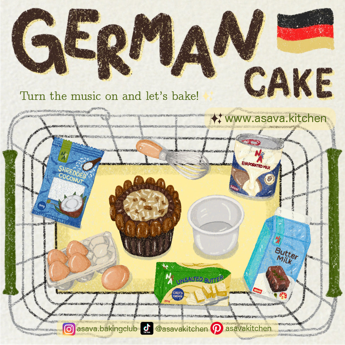 Sticker Pack No.02 - German Cake (Large)