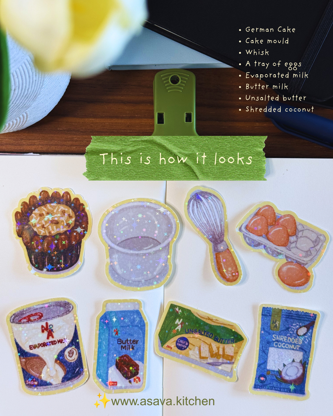 Sticker Pack No.02 - German Cake (Large)