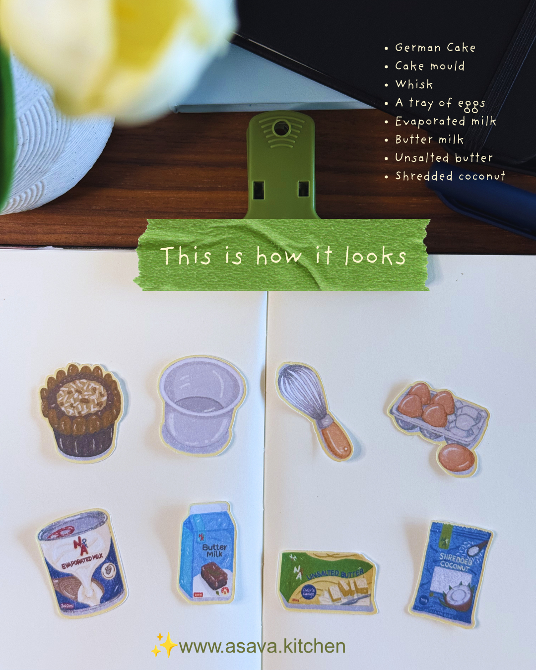 Sticker Pack No.02 - German Cake (Small)