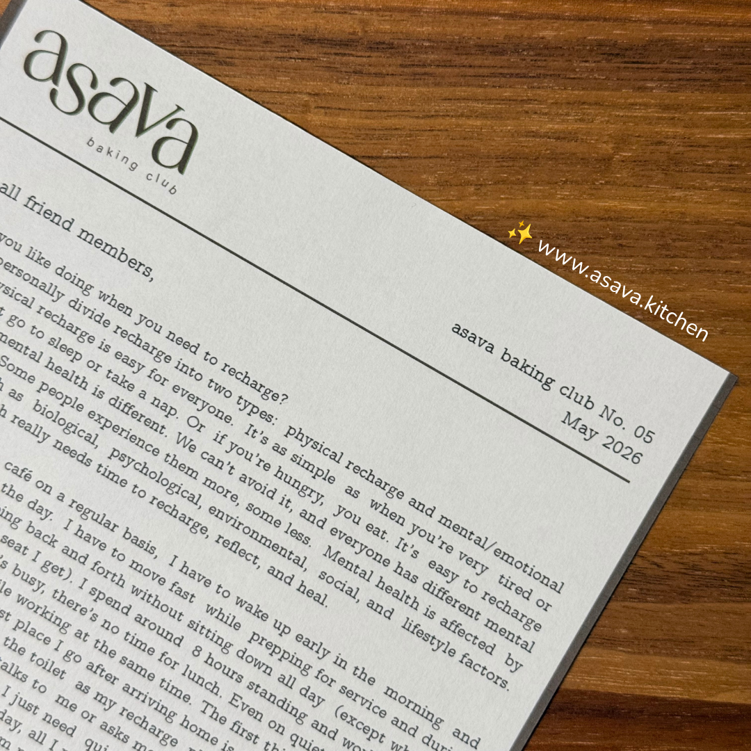 Asava Baking Club No.05 - May 2026