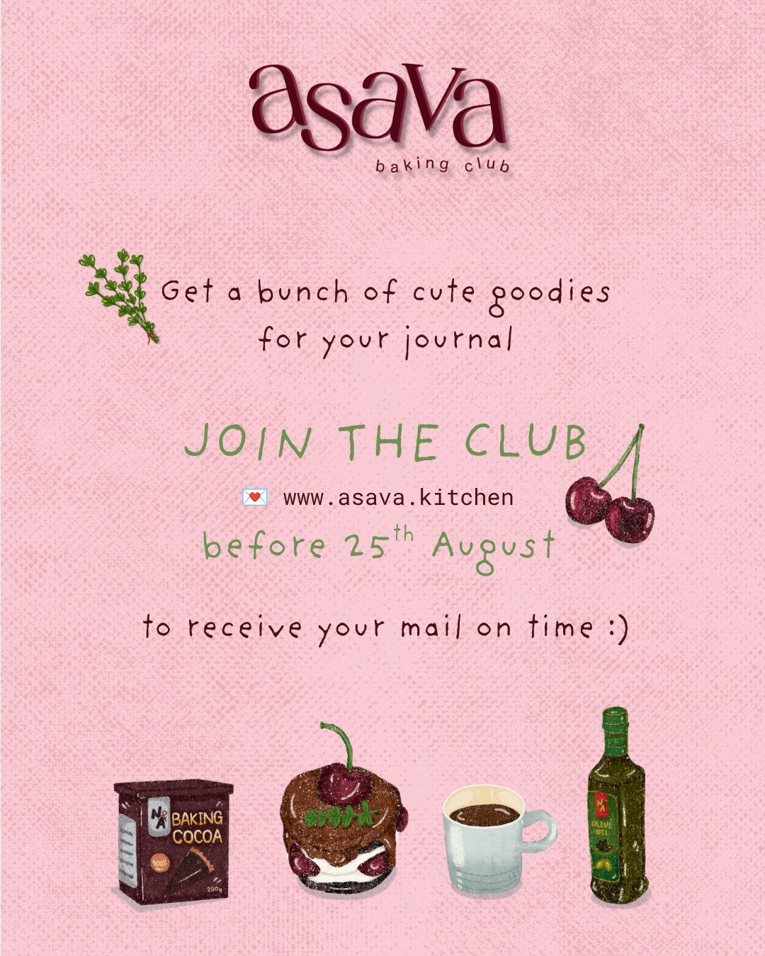 Asava Baking Club (Monthly Subscription)