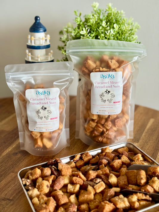 Caramel Mixed Bread and Nuts