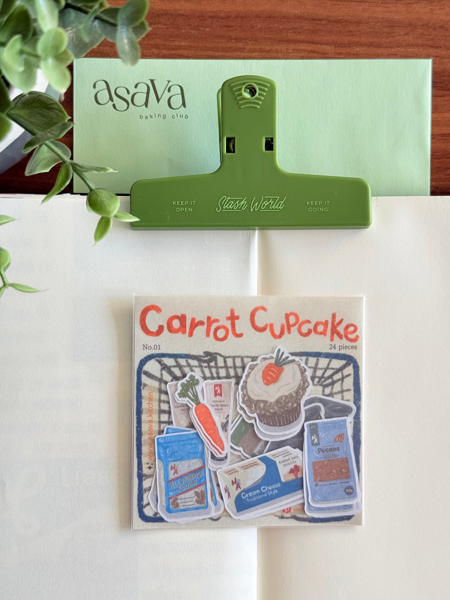 Sticker Pack No.01 - Carrot Cupcake (Small)